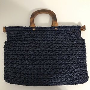 Marcus Brothers Italy Vintage Straw Handbag